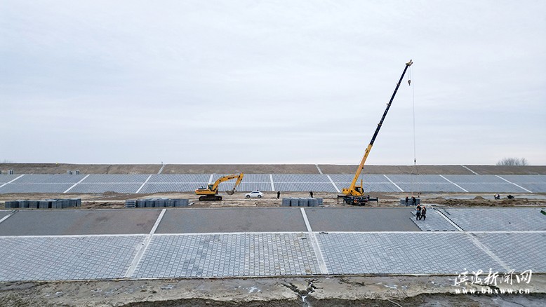 淮河入海水道二期工程濱海段2標段建設現場